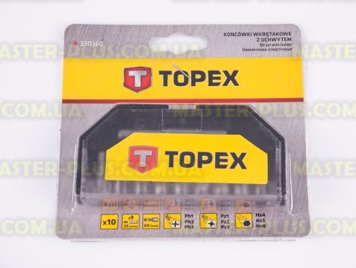 Набор бит с адаптером 10шт TOPEX 39D360