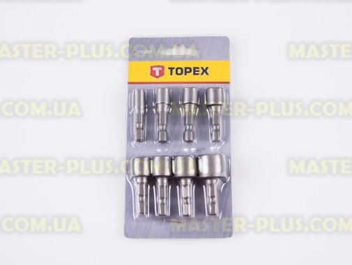 Набор головок под адаптер 1/4&quot; 8шт TOPEX 39D387