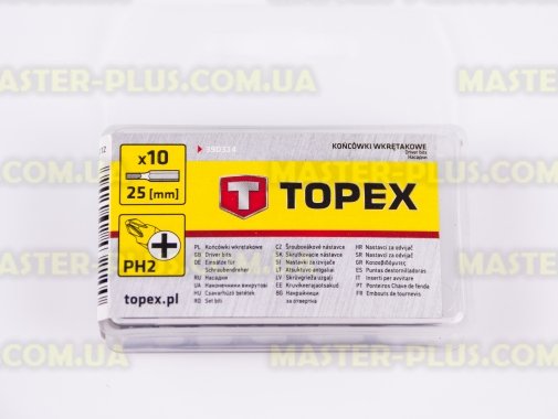 Набор крестовых бит PH2x25мм 10шт TOPEX 39D314