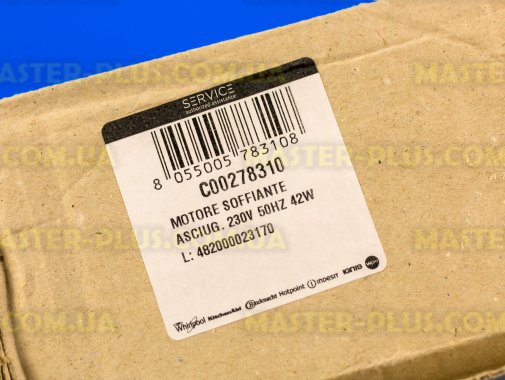 Мотор обдуву сушки (двигун вентилятора) Ariston C00278310 для пральної машини