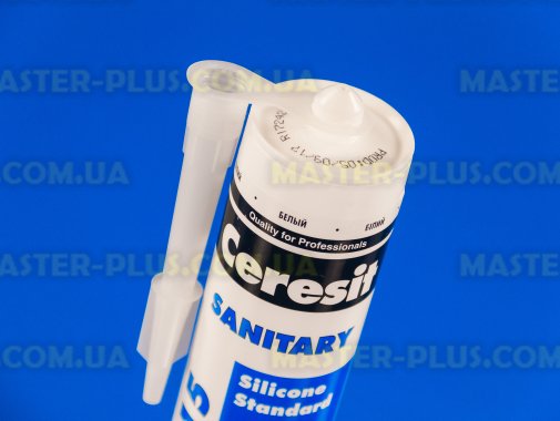 Силіконовий герметик Ceresit CS15 санітарний білий 280ml