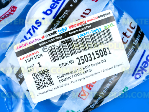 Ручка выбора программ Beko 250315081 для плиты и духовки