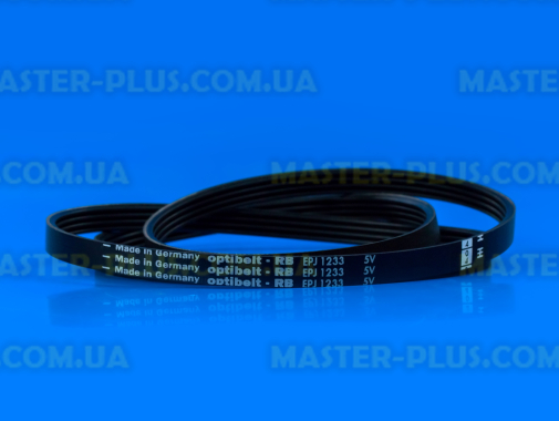 Ремінь 1233 J4 EL «Optibelt» чорний для пральної машини