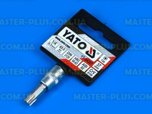 Головка торцевая 1/4" с насадкой Torx T40 Yato YT-04307