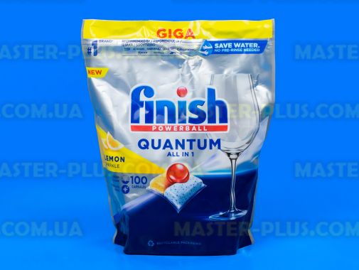 Капсулы для посудомоечных машин FINISH Quantum All in 1 Lemon 100шт