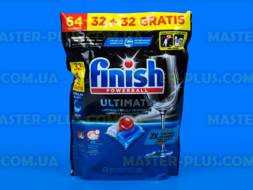 Капсулы для посудомоечных машин FINISH Ultimate 64 шт