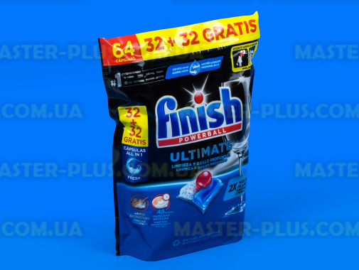 Капсулы для посудомоечных машин FINISH Ultimate 64 шт