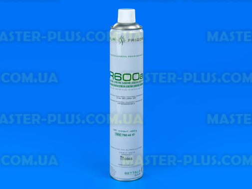 Фреон R600a баллон 750ml/420g (белый) для холодильника
