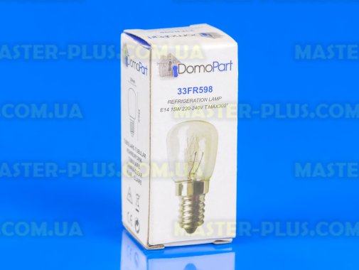Лампочка внутреннего освещения 15W E14 (300°) DomoPart для плиты и духовки