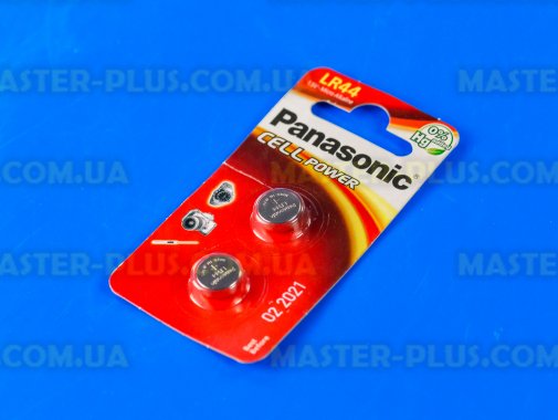 Батарейка Panasonic LR44 Micro Alkaline 2шт (LR-44EL/2B) 