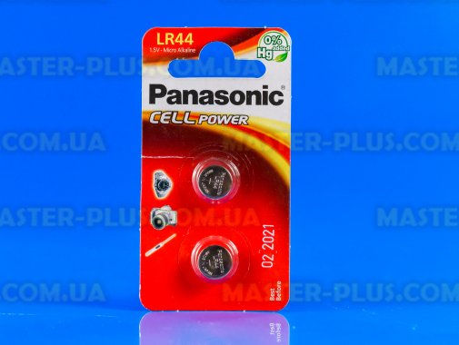 Батарейка Panasonic LR44 Micro Alkaline 2шт (LR-44EL/2B) 