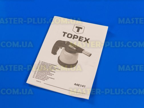 Газовая горелка-паяльник 1900w c пьезоподжигом TOPEX 44E141