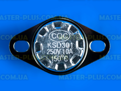 Термостат KSD301 150 ° C 250В 10А (клеми перпендикулярно пластині кріплення)