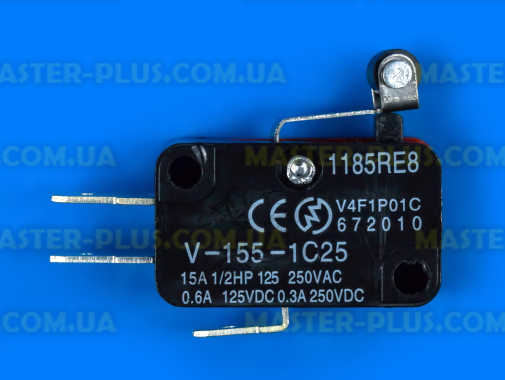 Кінцевий вимикач з планкою і роликом V-155-1C25
