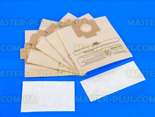 Комплект одноразовых мешков для пылесоса Zelmer код: 1010.0130 +2 фильтра для пылесоса