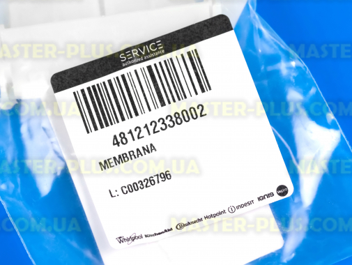 Диафрагма (волновая мембрана) Whirlpool 481212338002 для холодильника