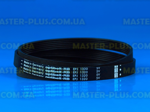 Ремінь 1320 J6 EL «Optibelt» чорний для пральної машини