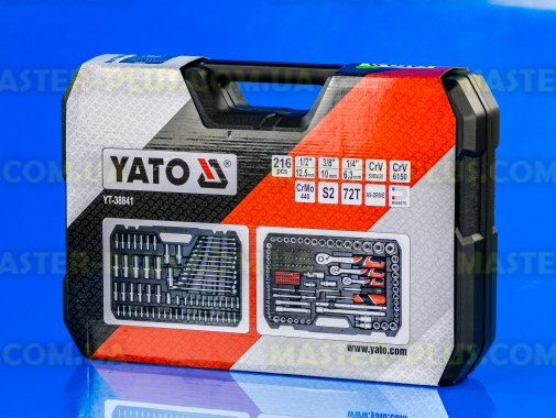 Набор инструментов 1/4&quot; 3/8&quot; 1/2&quot; из 216 предметов Yato YT-38841
