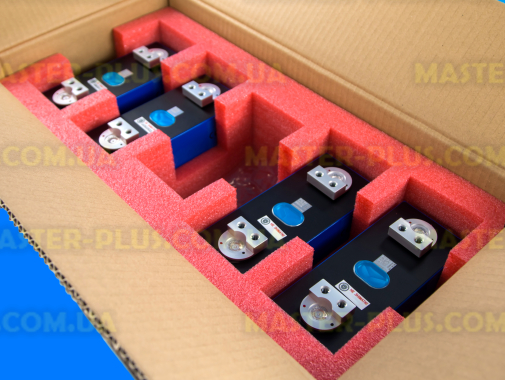 LiFePO4 акумуляторні комірки Eve MB31 314Ah (з терміналами під 2 болти М6) 3,2 В, 8000 циклів (клас A)