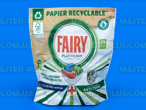 Капсули для посудомийної машини Fairy Platinum Plus 29 шт