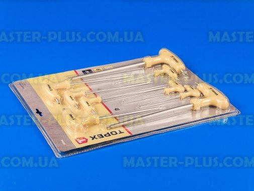 Звездообразные ключи Torx T10-T50 с рукояткой, набор 9шт TOPEX 35D968