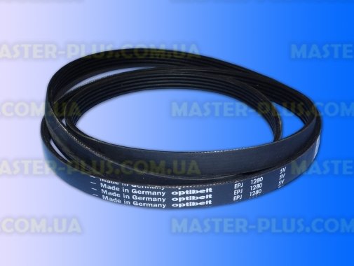 Ремінь 1280 J5 EL «Optibelt» чорний для пральної машини