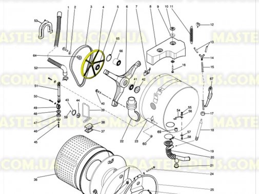 Шкив Indesit Ariston C00044768 для стиральной машины