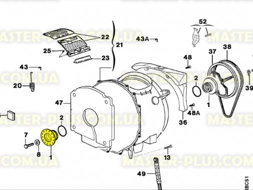 

Суппорт подшипников Electrolux 204 правая резьба Original