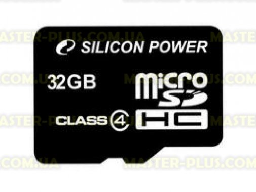

Карта памяти Silicon Power 32Gb microSDHC class 4 (SP032GBSTH004V10)
