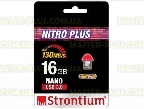 

USB флеш накопитель STRONTIUM Flash 16GB NANO Red USB 3.0 (SR16GRDNANOZ)