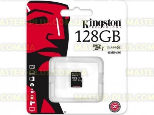 

Карта памяти Kingston 128GB microSDXC Class 10 UHS| (SDC10G2/128GBSP)