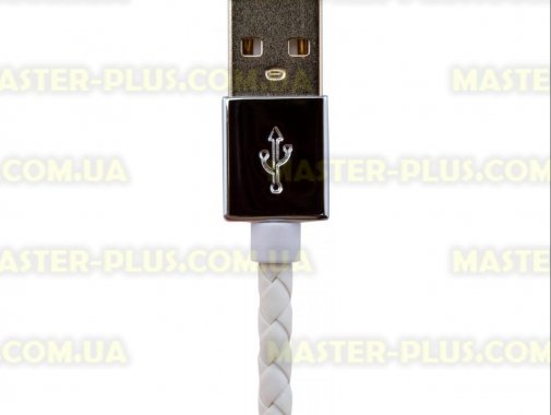

Дата кабель LogicPower USB 2.0 -&gt; Lightning 1м W (кож. плетение) белый /Retail (5128)