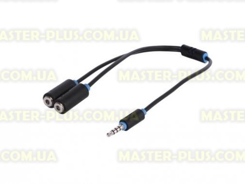 

Кабель мультимедийный Jack 3.5mm to 2xJack 3.5 M 0.3m Prolink (PB155-0030)