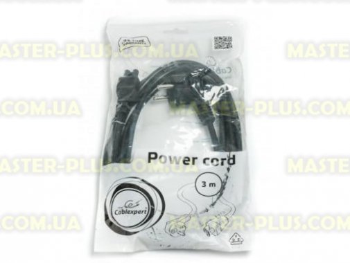 

Кабель питания 220V 3.0m Cablexpert (PC-186-ML12-3M)