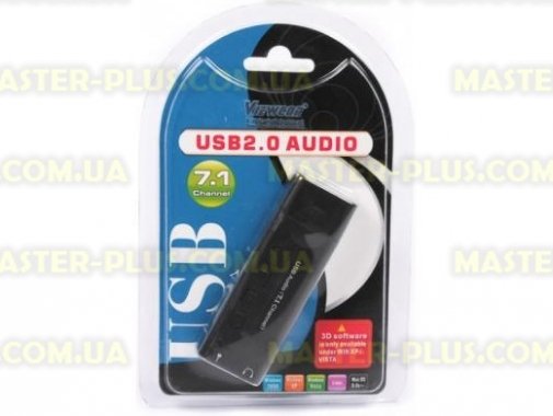 

Кабель мультимедийный USB2.0- Audio вх./вых.(7.1) Viewcon (VE 533)