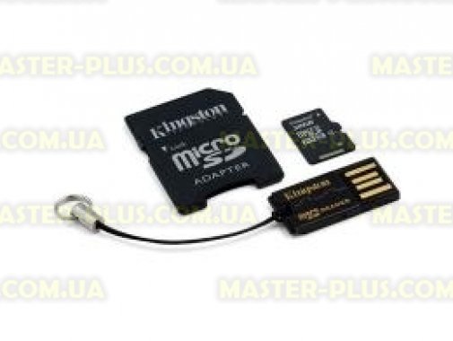

Карта памяти Kingston 32Gb microSDHC class 4 + SD-adapter + USB-reader (MBLY4G2/32GB)