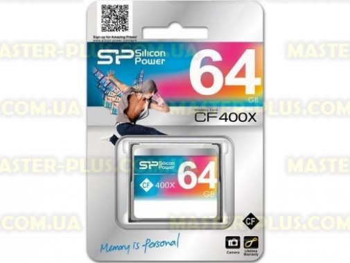 

Карта памяти Silicon Power 64GB Compact Flash 400x (SP064GBCFC400V10)