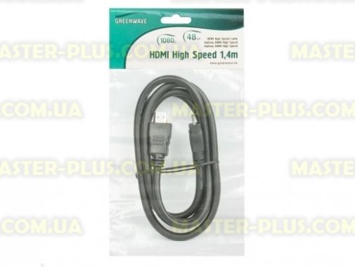 

Кабель мультимедийный HDMI to HDMI 1.4m Greenwave (R0004728)