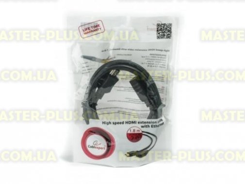 

Кабель мультимедийный HDMI male to female 1.8m Cablexpert (CC-HDMI4X-6)