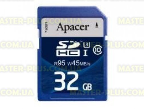 

Карта памяти Apacer 32GB SDHC UHS-I 95/45 Class10 (AP32GSDHC10U3-R)