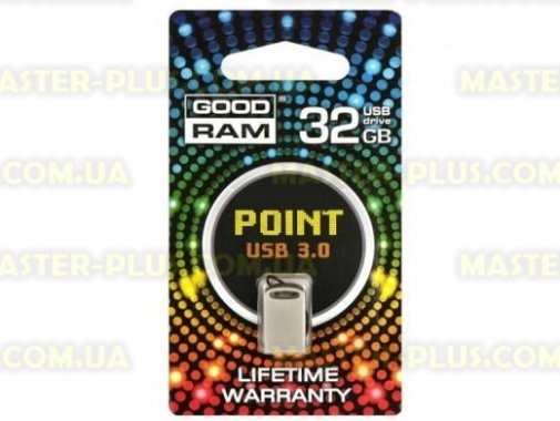 

USB флеш накопитель GOODRAM 32Gb Point Silver USB 3.0 (PD32GH3GRPOSR10)