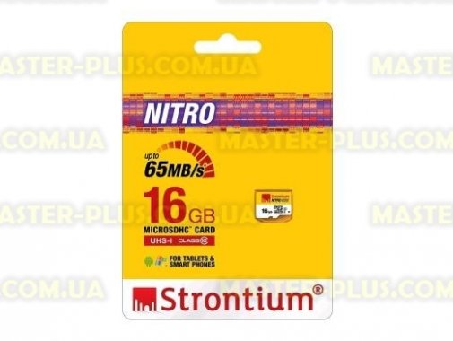 

Карта памяти STRONTIUM Flash 16GB microSDHC Class 10 USH-I 433X (SRN16GTFU1R)