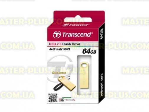 

USB флеш накопитель Transcend JetFlash 520, Gold Plating (TS64GJF520G)