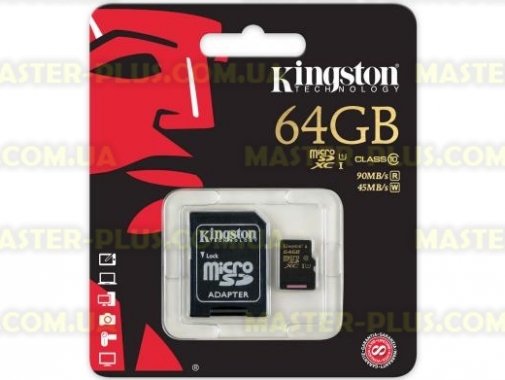 

Карта памяти Kingston 64GB UHS-I Class10 (SDCA10/64GB)