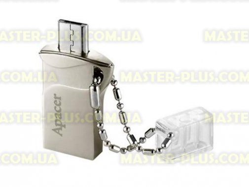 

USB флеш накопитель Apacer 16GB AH173 Silver USB 2.0 OTG (AP16GAH173S-1)
