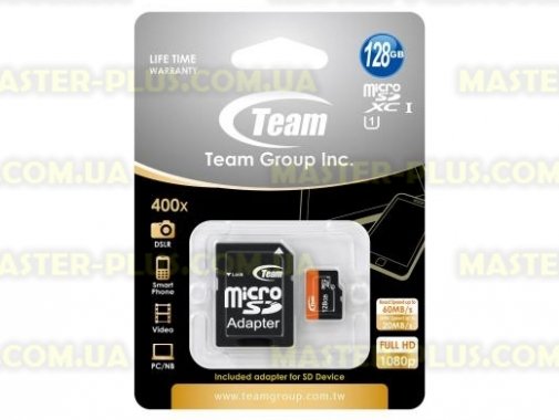 

Карта памяти Team 128GB microSDXC Class 10 UHS| (TUSDX128GUHS03)