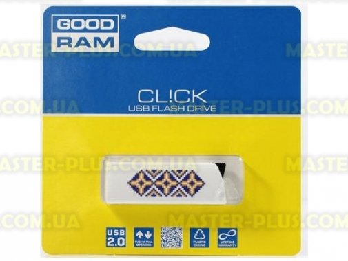 

USB флеш накопитель GOODRAM 32GB CL!CK UKRAINE USB 2.0 (PD32GH2GRCLWR9L)