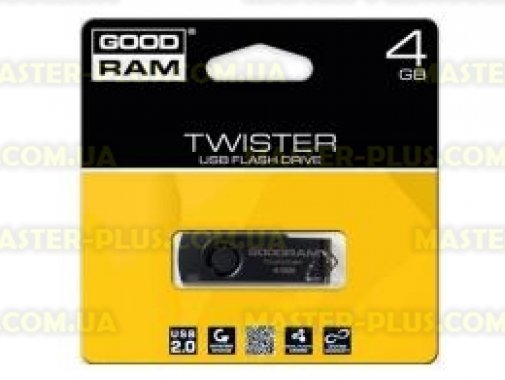 

USB флеш накопитель GOODRAM 4GB TWISTER USB 2.0 (PD4GH2GRTSKKR9)