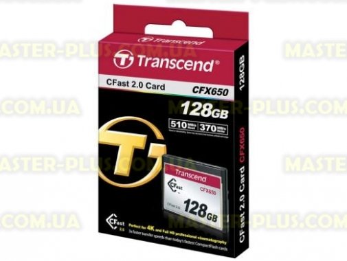 

Карта памяти Transcend 128GB Compact Flash 650X (TS128GCFX650)