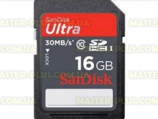 

Карта памяти SANDISK 16Gb SDHC Ultra UHS-I Class 10 (SDSDU-016G-U46)